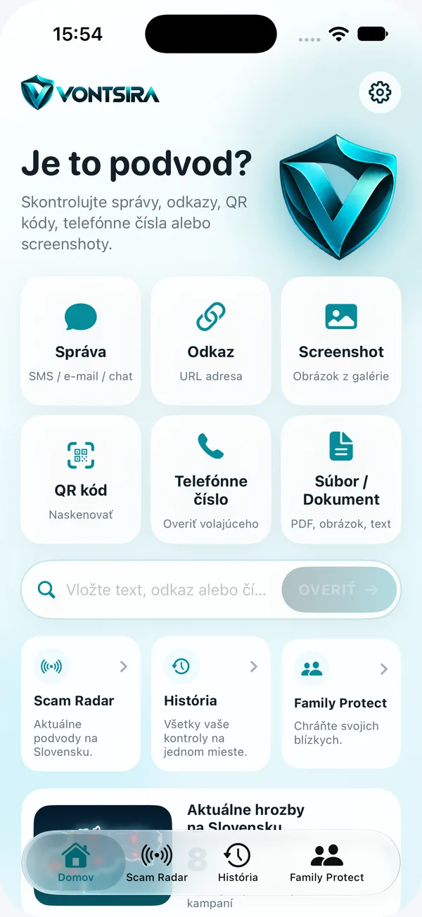 Domovská obrazovka